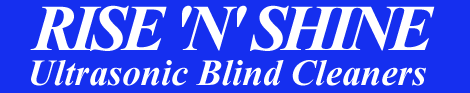 Rise 'n' Shine Ultrasonic Blind Cleaners